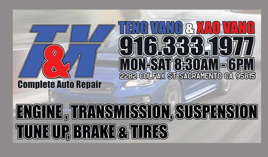 T&X Complete Auto Repair | 2282 Colfax St, Sacramento, CA 95815, USA | Phone: (916) 333-1977