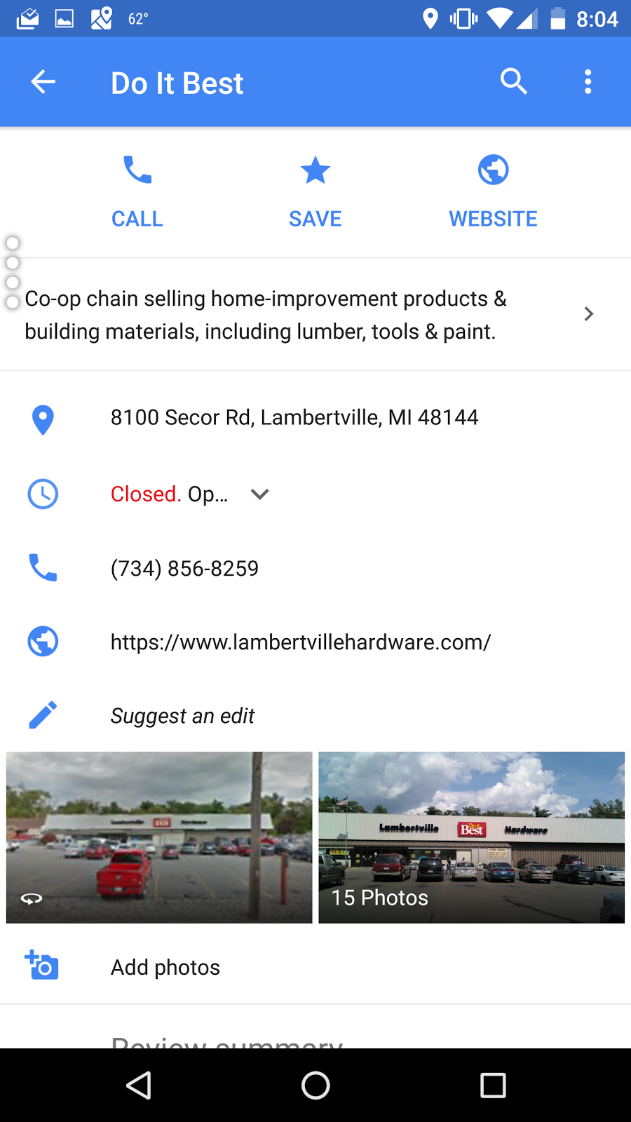 Lambertville Do It Best Hardware 8100 Secor Rd, Lambertville, MI