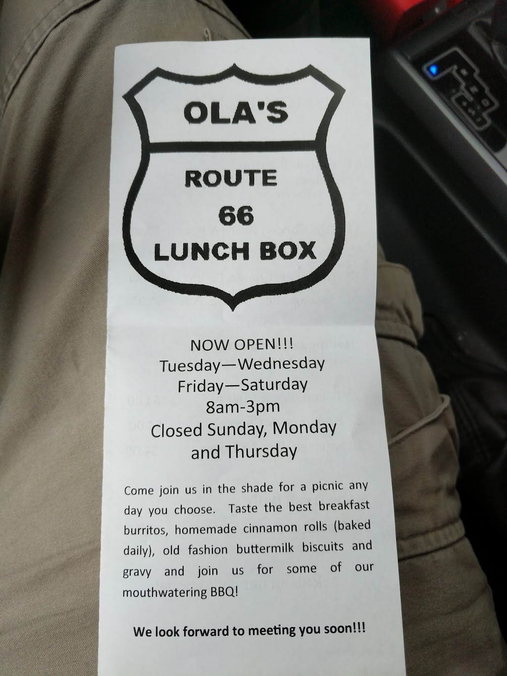 Olas Route 66 Lunch Box | 62 S Zamora Rd A, Tijeras, NM 87059, USA | Phone: (505) 288-7576