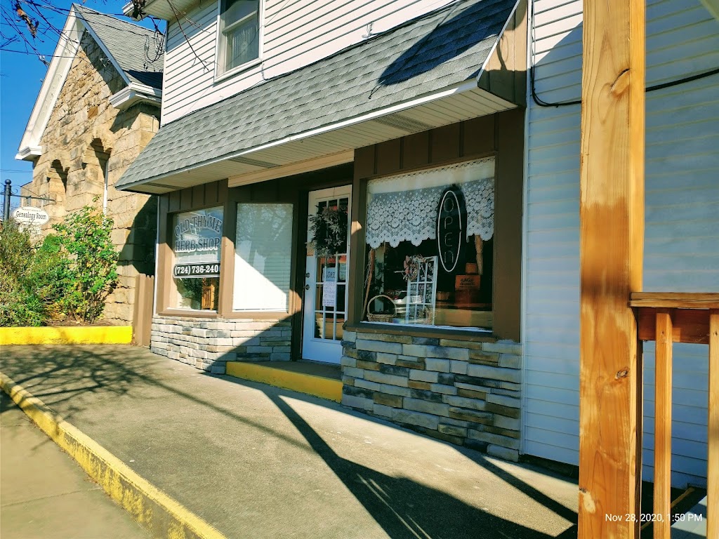 old thyme herb shop | 308 Liberty St, Perryopolis, PA 15473, USA | Phone: (724) 736-2400