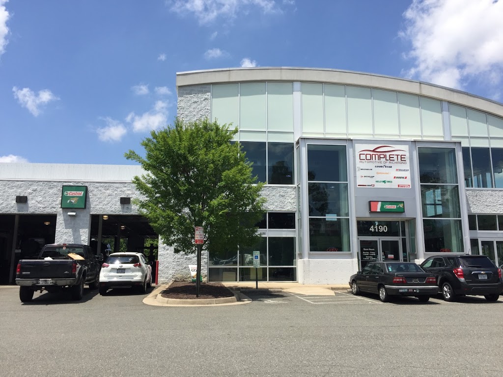 Complete Automotive of Richmond | 4190 Dominion Blvd, Glen Allen, VA 23060, USA | Phone: (804) 935-2886