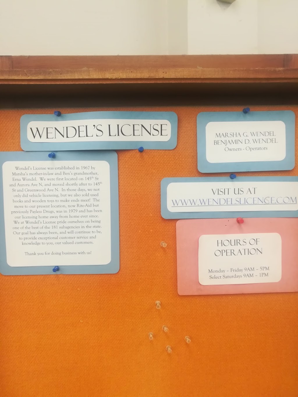 Wendels License & Service Inc. | 15815 Westminster Way N, Shoreline, WA 98133 | Phone: (206) 362-6161