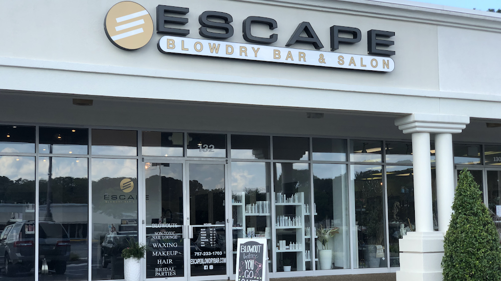 Escape Blowdry Bar & Salon | 1556 Laskin Rd Suite 132, Virginia Beach, VA 23451, USA | Phone: (757) 233-1703