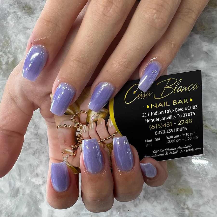 Casa Blanca Nail Bar Hendersonville | 217 Indian Lake Blvd #1003, Hendersonville, TN 37075, USA | Phone: (615) 431-2248