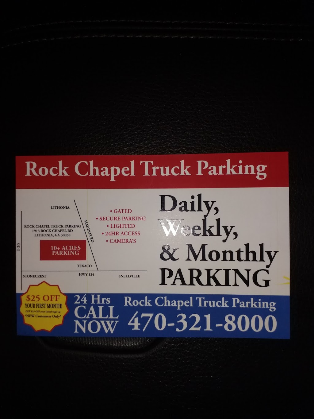 Rock Chapel Truck Parking | 1913 Rock Chapel Rd, Lithonia, GA 30058 | Phone: (470) 321-8000