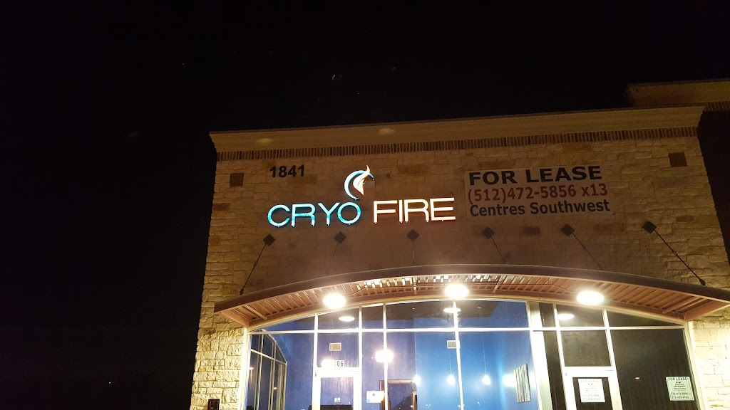 Cryo Fire Health Spa | 1841 S Lakeline Blvd #106, Cedar Park, TX 78613, USA | Phone: (512) 362-8567