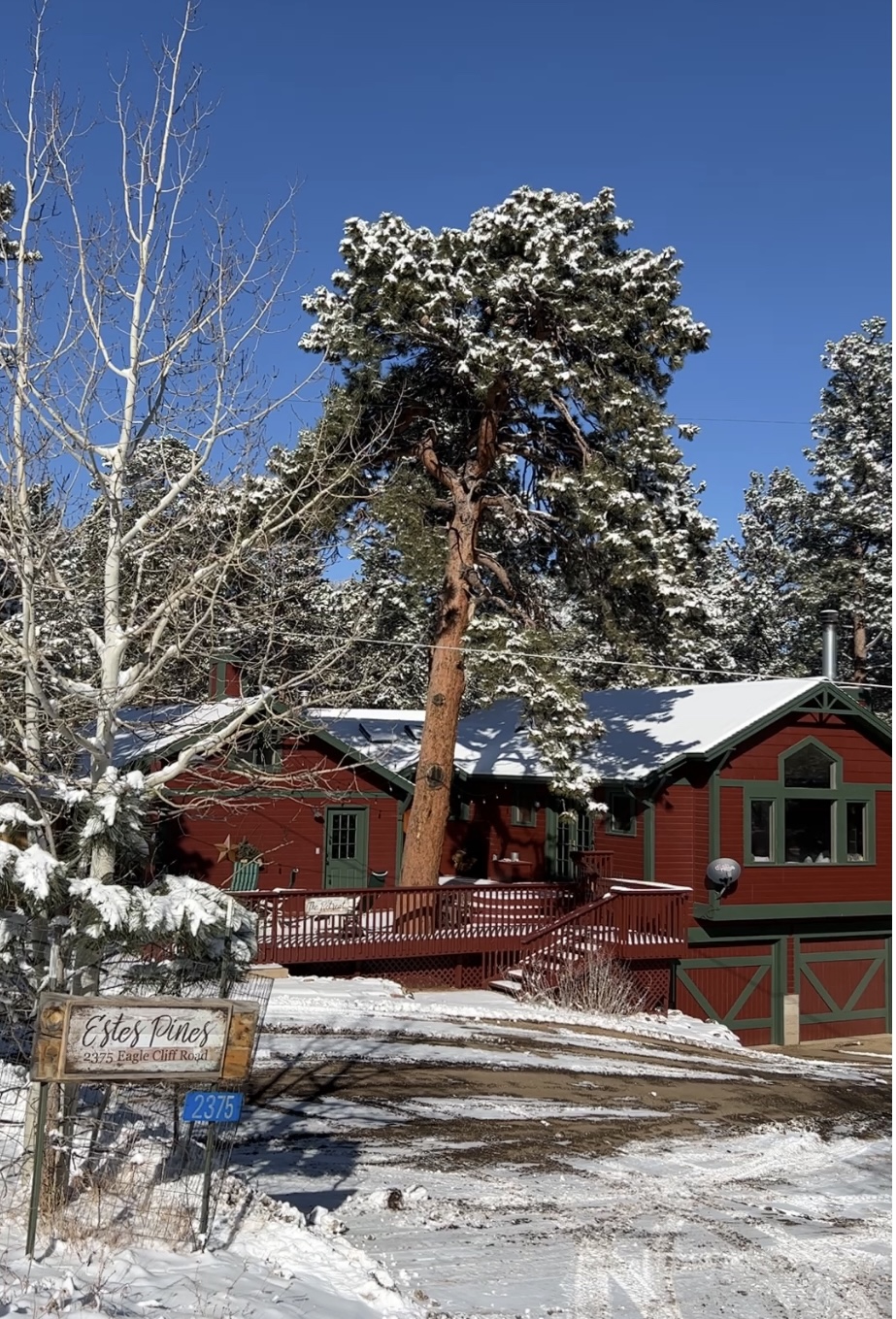 Estes Pines | 2375 Eagle Cliff Rd, Estes Park, CO 80517, USA | Phone: (970) 888-2793