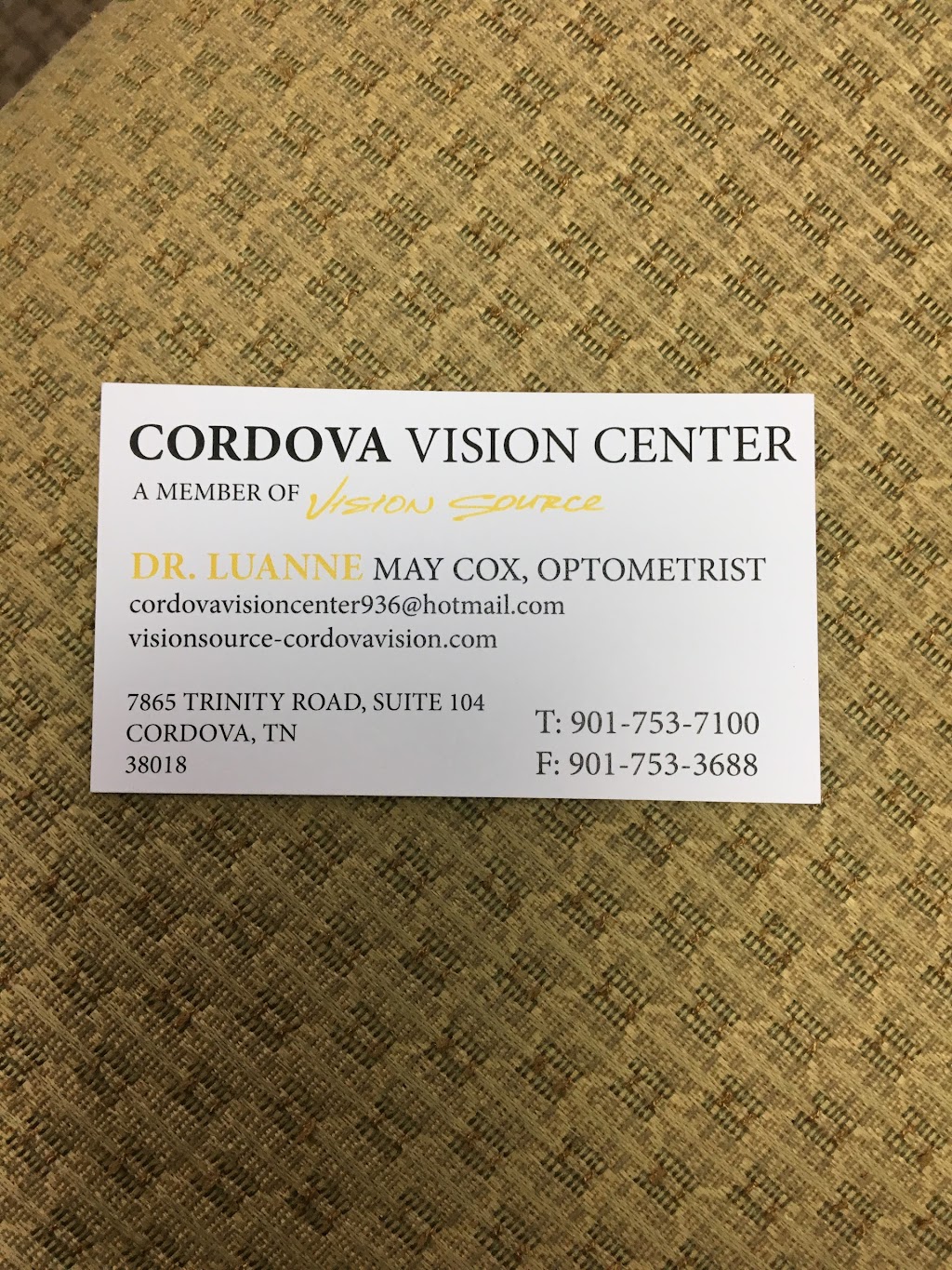 Cordova Vision Center | 7865 Trinity Rd Ste 104, Cordova, TN 38018, USA | Phone: (901) 753-7100