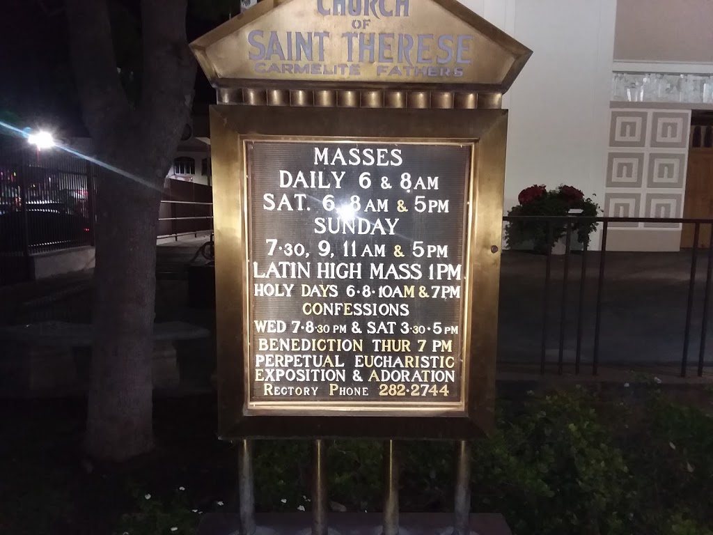 Church of Saint Therese | 1100 E Alhambra Rd, Alhambra, CA 91801, USA | Phone: (626) 282-2744