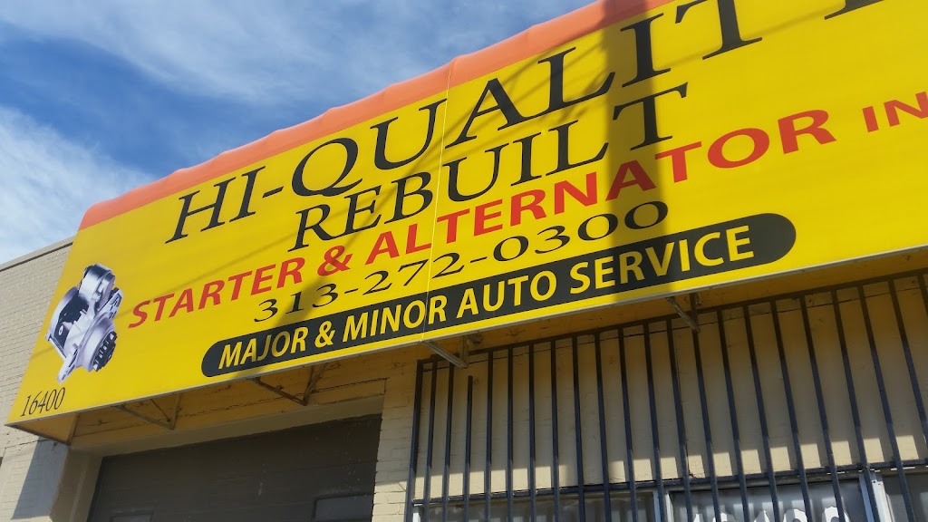 Hi Quality Rebuilt starter and alternator inc. | 16400 Plymouth Rd, Detroit, MI 48227, USA | Phone: (313) 272-0300