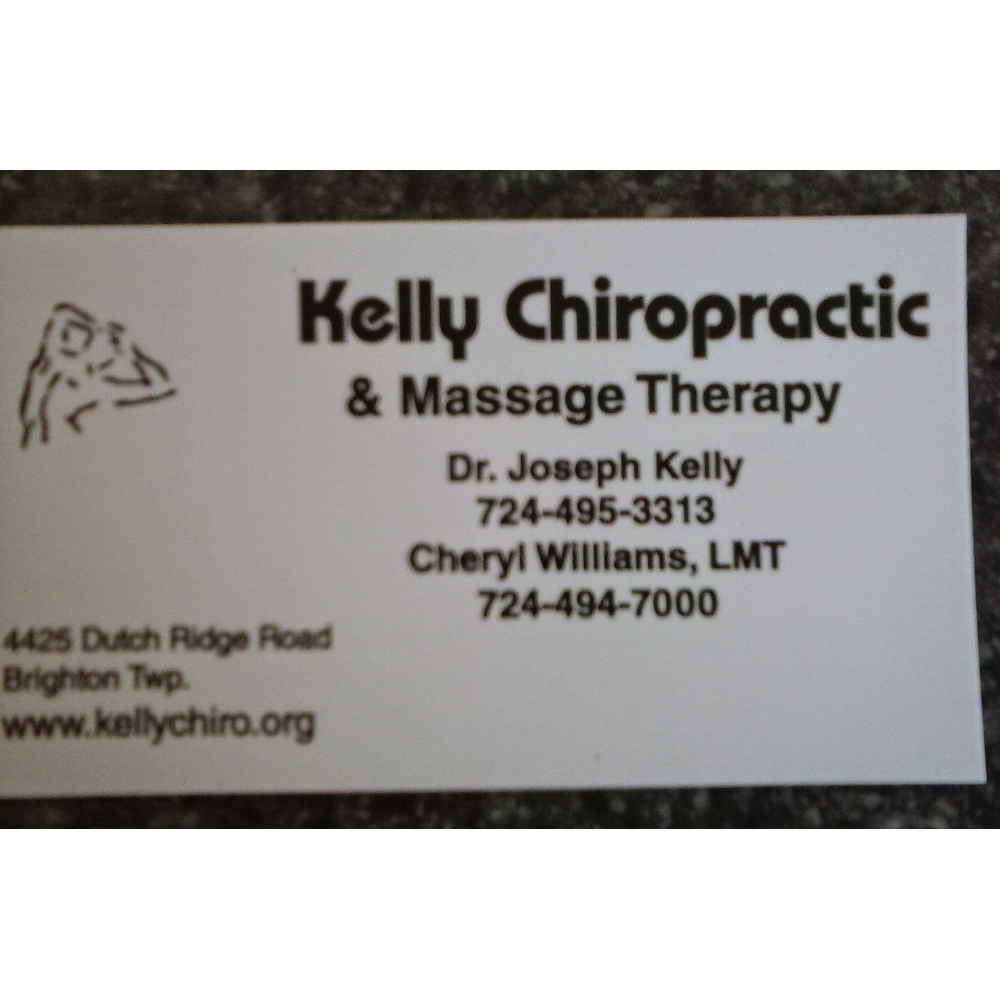 Kelly Chiropractic & Massage Therapy | 4425 Dutch Ridge Rd, Beaver, PA 15009, USA | Phone: (724) 495-3313