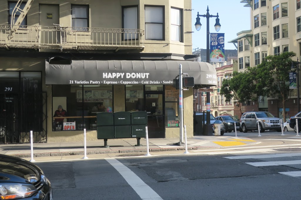 Happy Donuts | 299 Ellis St, San Francisco, CA 94102, USA | Phone: (415) 440-1010