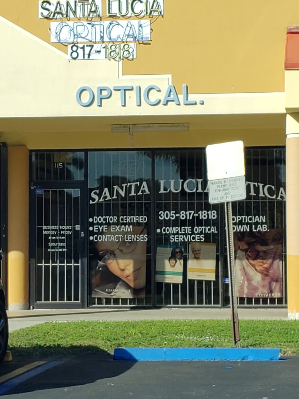 Santa Lucia Optical | 11300 NW 87th Ct #115, Hialeah Gardens, FL 33018, USA | Phone: (305) 817-1818