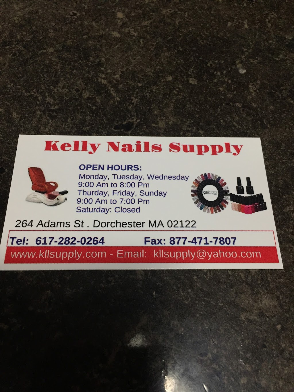 Kelly Nail Beauty Supply | 264 Adams St, Dorchester, MA 02122 | Phone: (617) 282-0264