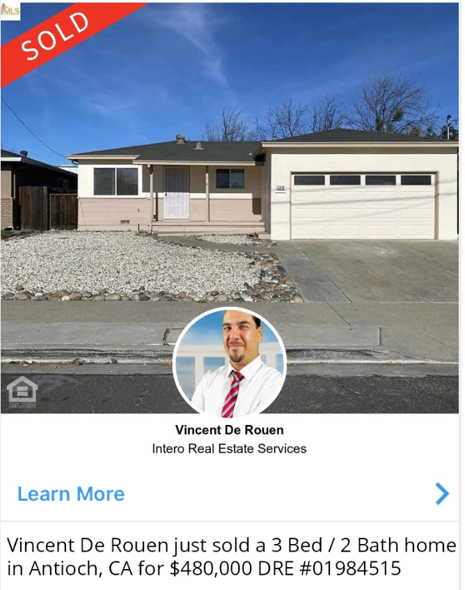 Vincent DeRouen - Realtor®/Real Estate Agent | 3185 Castro Valley Blvd, Castro Valley, CA 94546, USA | Phone: (510) 886-1100