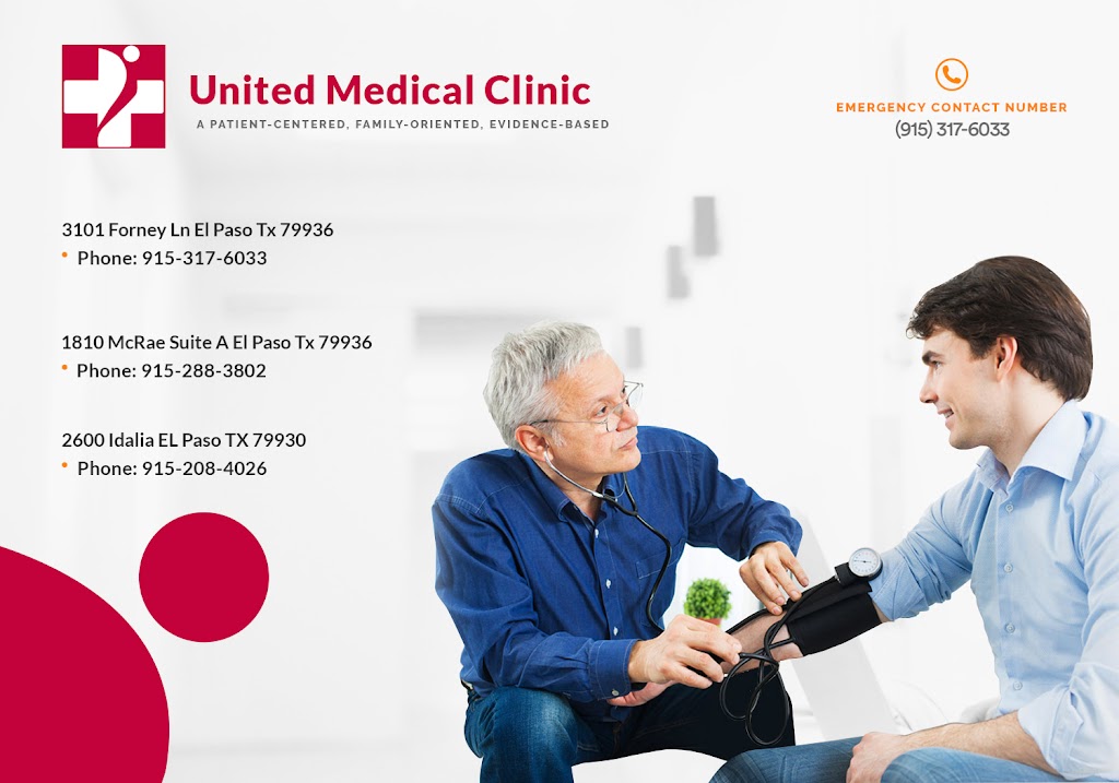 United Medical Clinic | 3101 Forney Ln, El Paso, TX 79935, USA | Phone: (915) 317-6033
