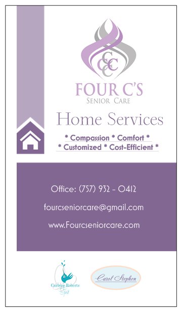 Four Cs Senior Care | 0, Virginia Beach, VA 23455, USA | Phone: (757) 932-0412