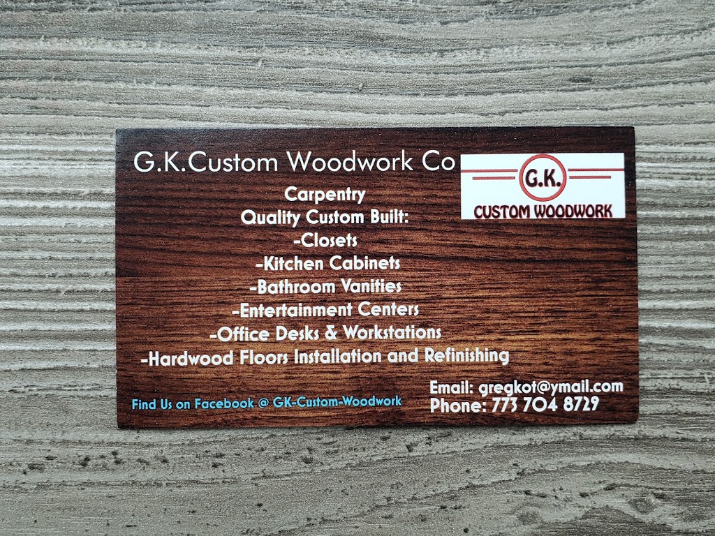 g.k.custom woodwork | 11570 139th St, Orland Park, IL 60467, USA | Phone: (773) 704-8729
