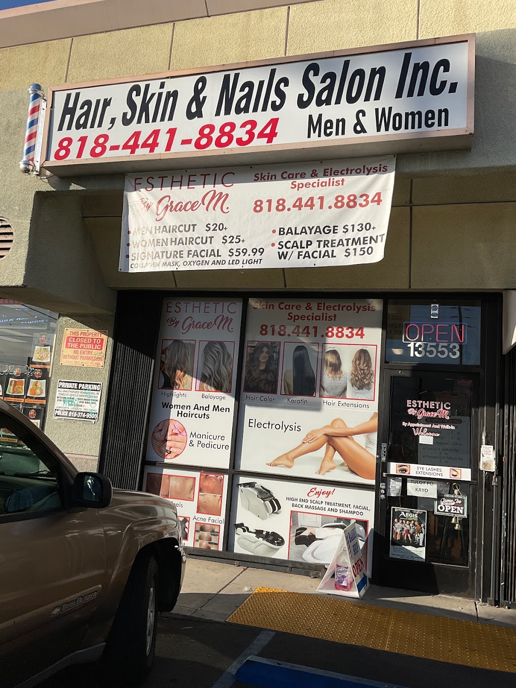 Hair Skin And Nails Salon Inc. | 13553 Roscoe Blvd, Panorama City, CA 91402, USA | Phone: (818) 441-8834