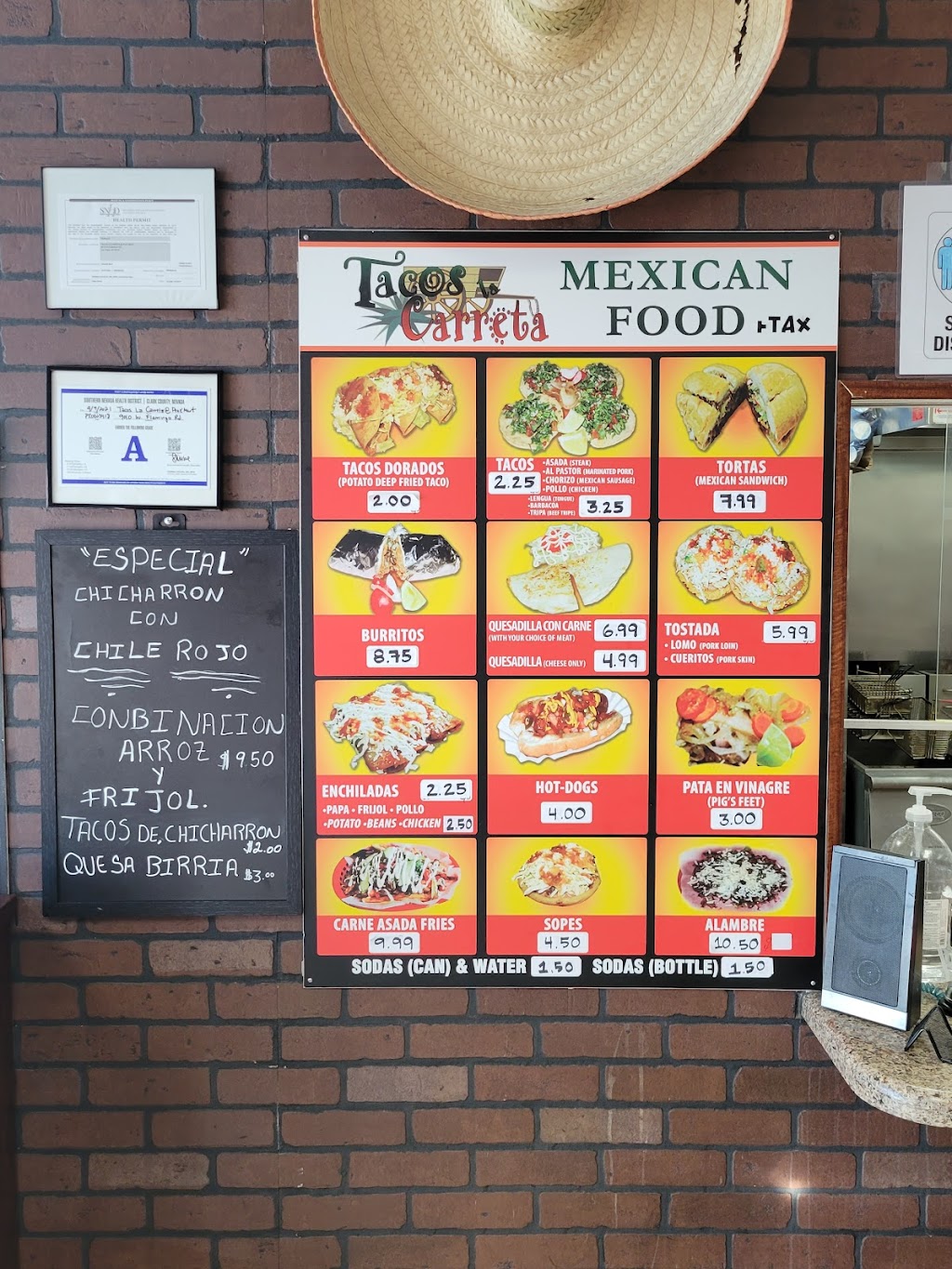 Tacos La Carreta | 9010 W Flamingo Rd A, Las Vegas, NV 89147, USA | Phone: (702) 889-0702