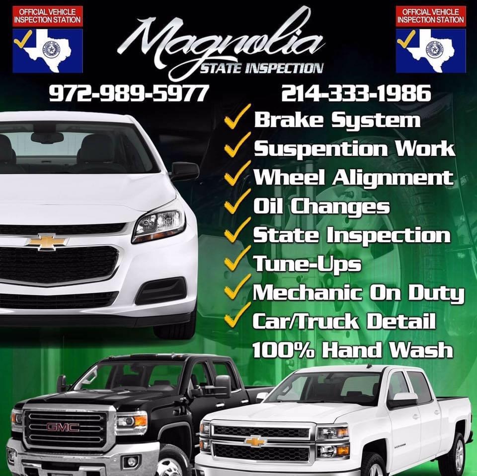 Magnolia State Inspections | 5354 Jefferson Blvd, Dallas, TX 75211, USA | Phone: (214) 333-1986