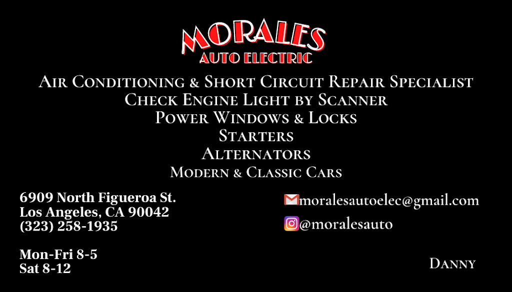 Morales Auto Electric | 6909 N Figueroa St, Los Angeles, CA 90042, USA | Phone: (323) 258-1935