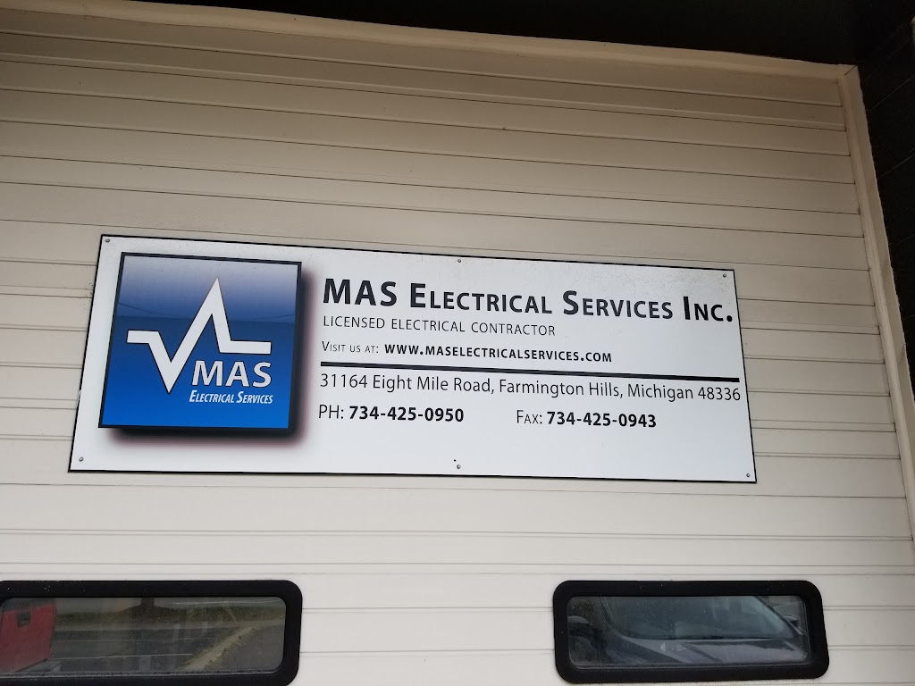 MAS Electrical Services Inc. | 31164 W 8 Mile Rd, Farmington, MI 48336, USA | Phone: (734) 425-0950