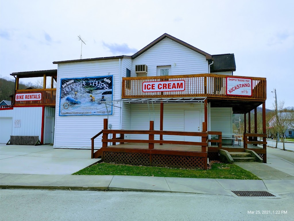 Kickstand Ice cream Shop | 20-71 Sherman St, Ohiopyle, PA 15470, USA | Phone: (724) 329-1450