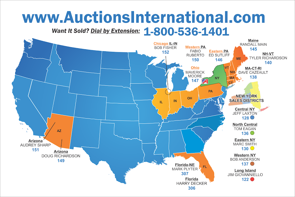 Auctions International | 11167 Big Tree Rd, East Aurora, NY 14052, USA | Phone: (716) 656-1400