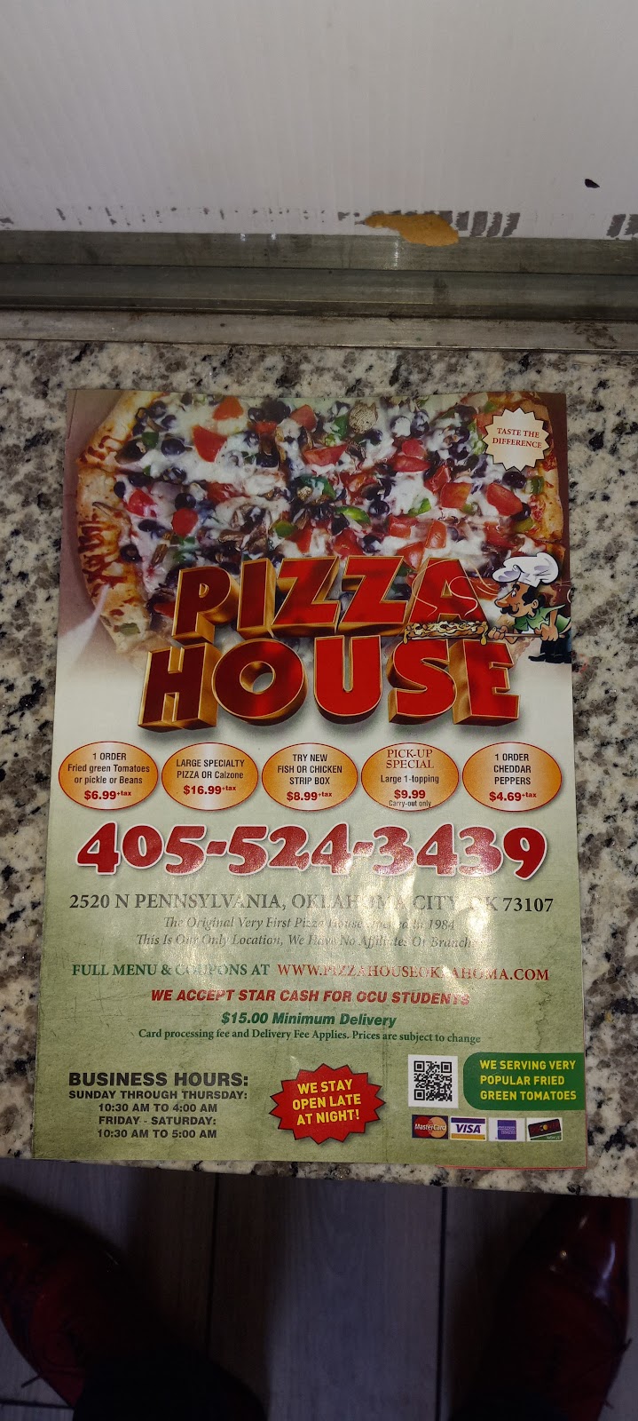 Pizza House | 2520 N Pennsylvania Ave, Oklahoma City, OK 73107, USA | Phone: (405) 524-3439