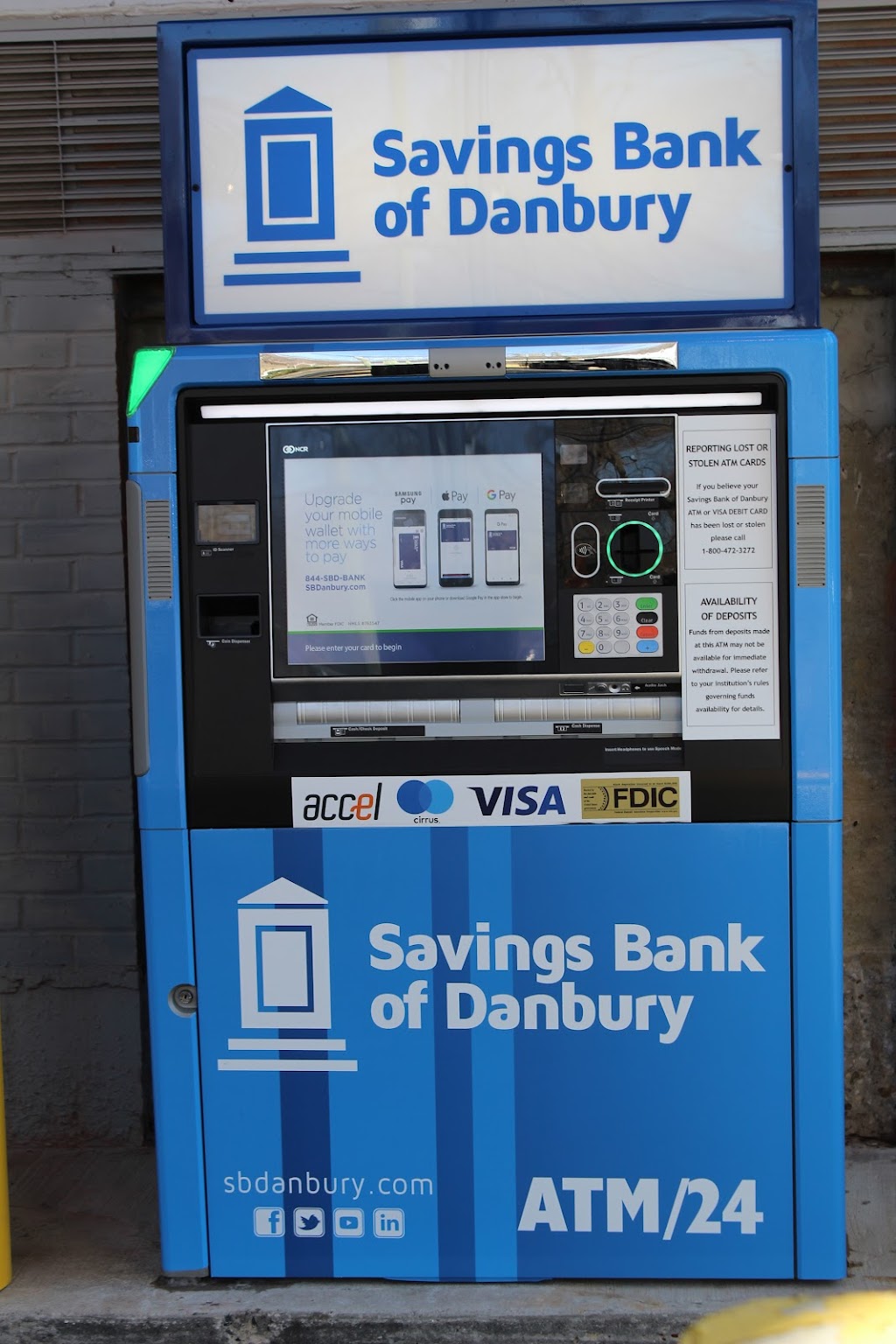 Savings Bank of Danbury | 295 Westport Ave, Norwalk, CT 06851, USA | Phone: (203) 703-6666