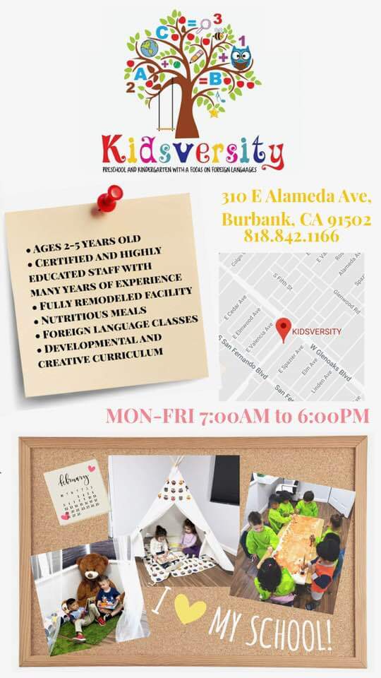 KIDSVERSITY | 310 E Alameda Ave, Burbank, CA 91502 | Phone: (818) 842-1166