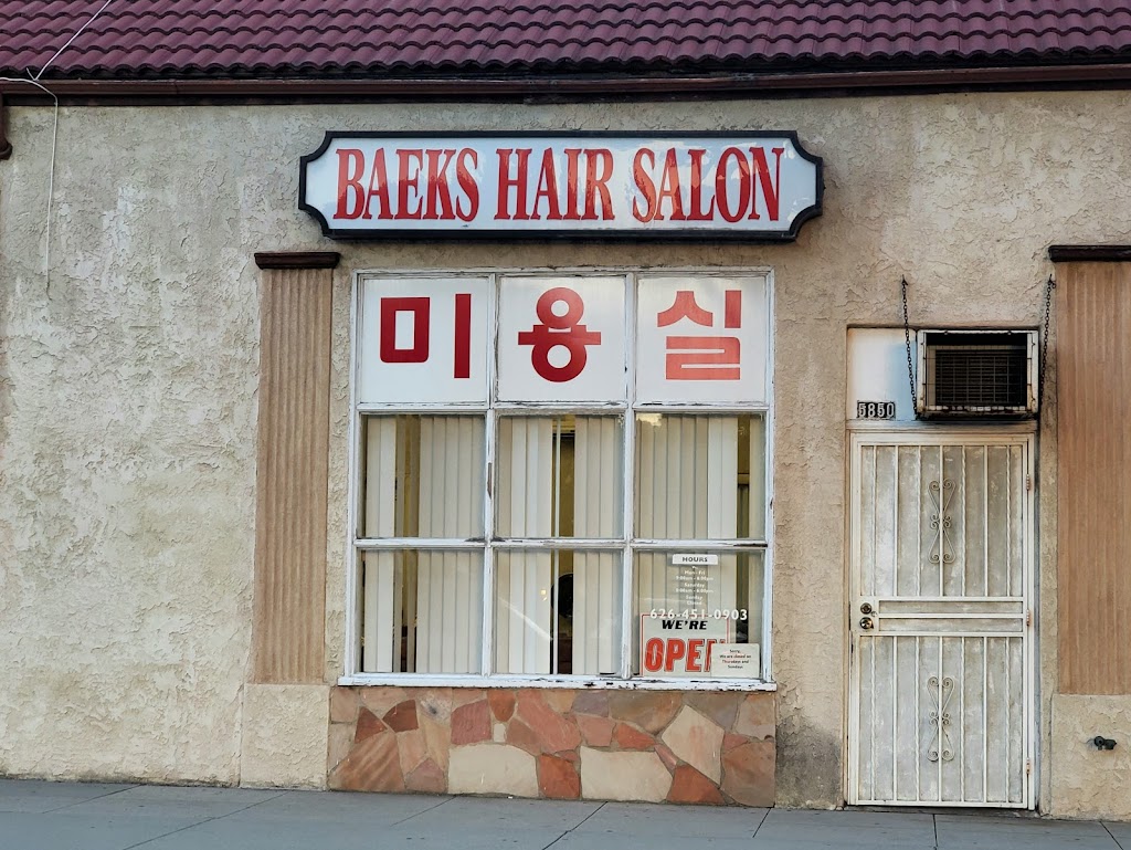 Baeks Hair Salon | 5850 Cloverly Ave, Temple City, CA 91780, USA | Phone: (626) 451-0903