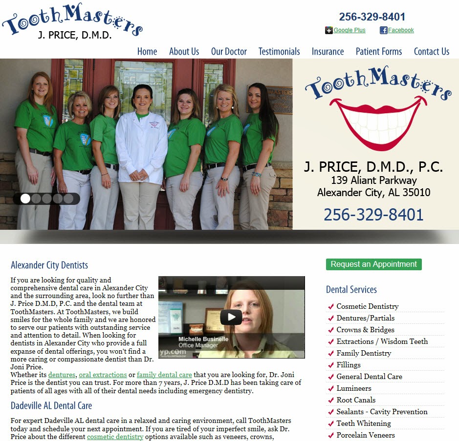 ToothMasters: Dr. Joni Price | 139 Aliant Pkwy, Alexander City, AL 35010, USA | Phone: (256) 329-8401