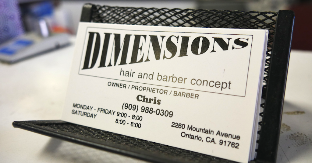 Dimensions BarberShop | 2260 S Mountain Ave, Ontario, CA 91762, USA | Phone: (909) 988-0309