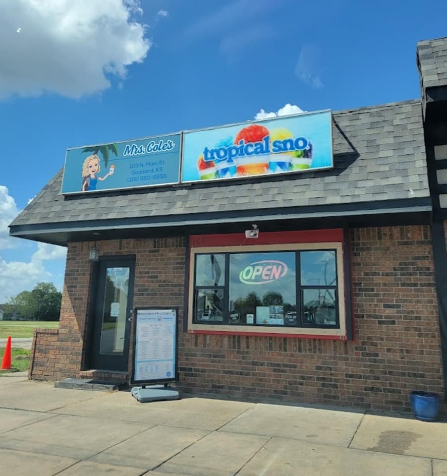 Mrs. Coles Tropical Sno | 103 N Main St, Goddard, KS 67052, USA | Phone: (316) 550-6655