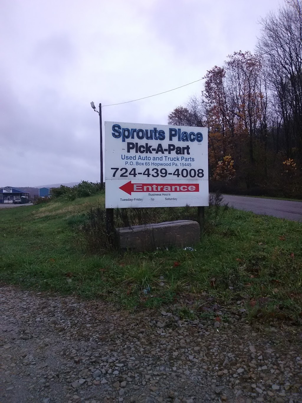 Sprouts Pick-A-Part | 89 Atlas Rd, Uniontown, PA 15401, USA | Phone: (724) 439-4008