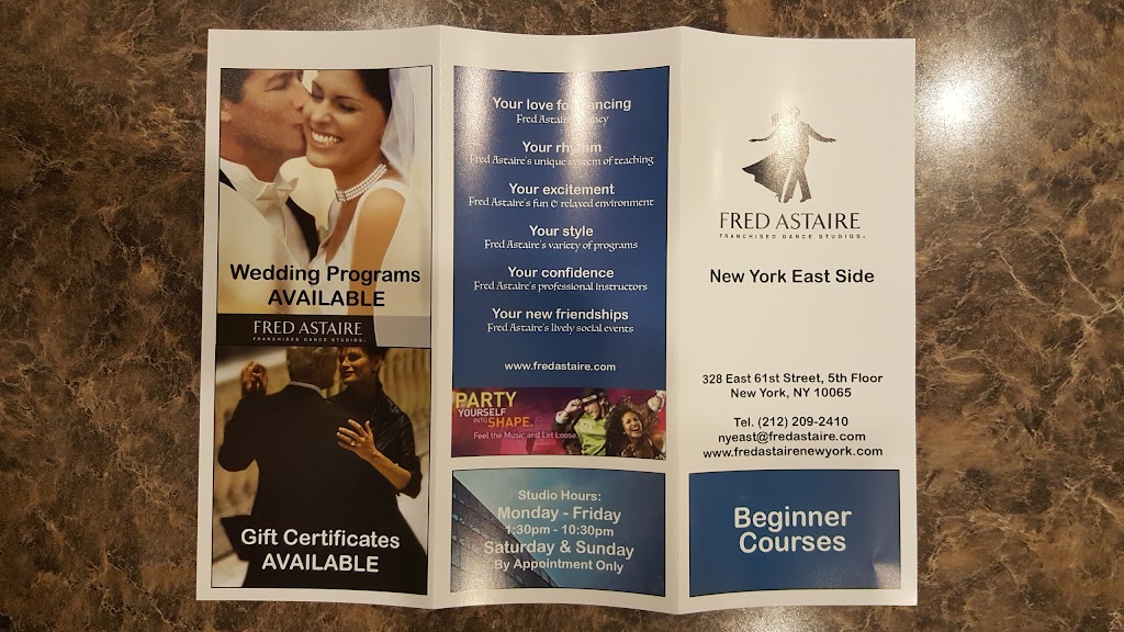 Fred Astaire Dance Studio New York East Side | 328 E 61st St, New York, NY 10065 | Phone: (212) 209-2410