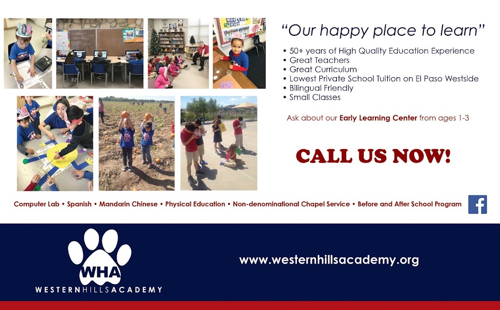 Western Hills Academy | 524 Thunderbird Dr, El Paso, TX 79912, USA | Phone: (915) 584-6642