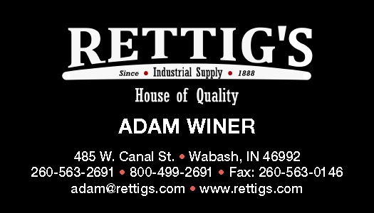 Rettigs Industrial Supply- F.J. Rettig & Sons Inc | 485 W Canal St, Wabash, IN 46992, USA | Phone: (260) 563-2691