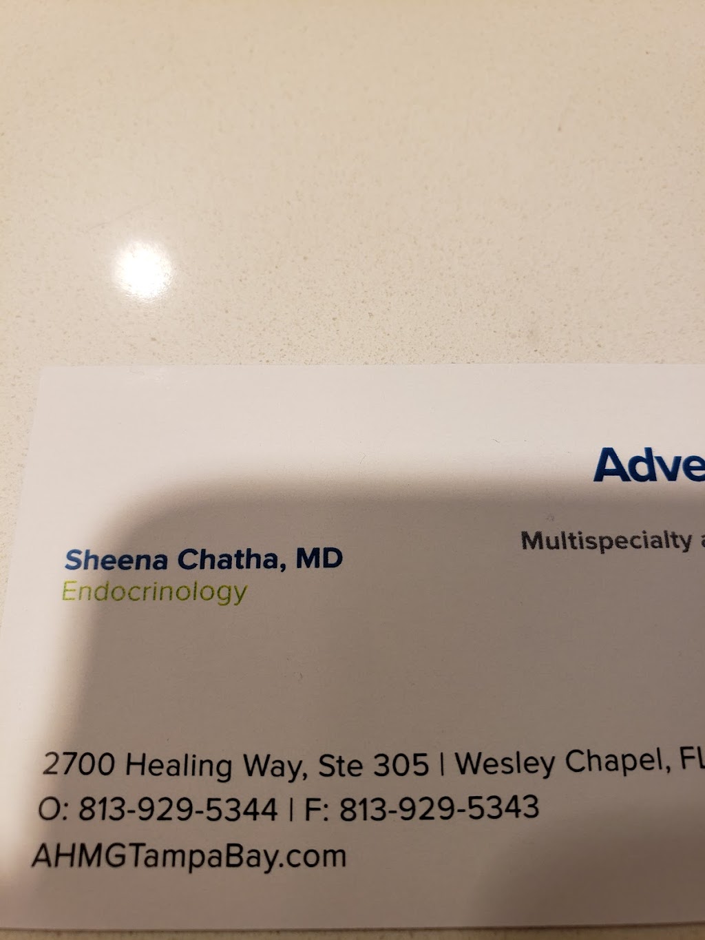 Sheena Chatha, MD | 2700 Healing Wy Suite 305, Wesley Chapel, FL 33543 | Phone: (813) 615-7620