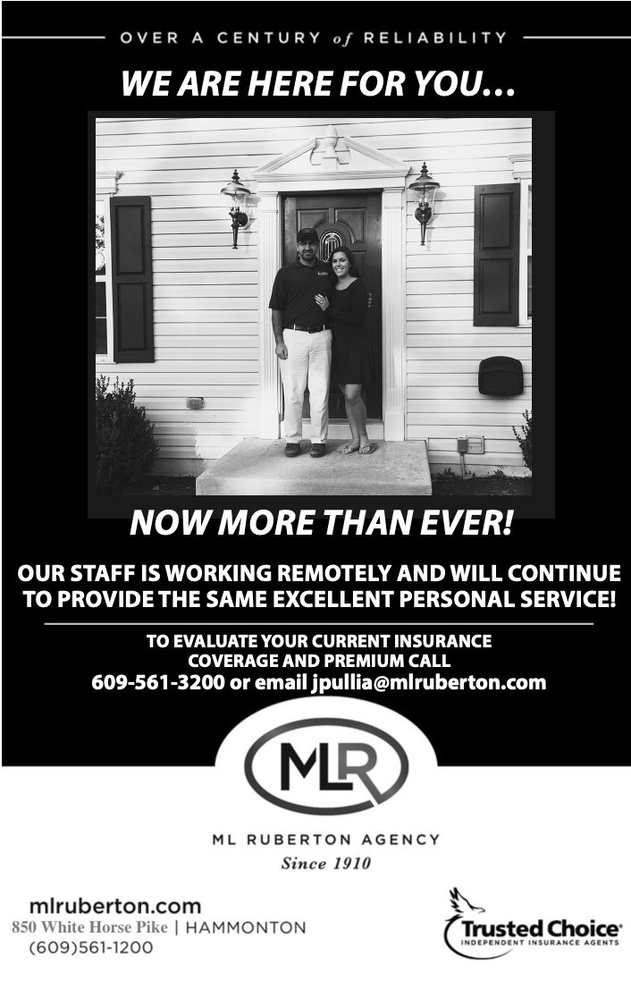 M L Ruberton Agency | 850 S White Horse Pike, Hammonton, NJ 08037, USA | Phone: (609) 561-1200