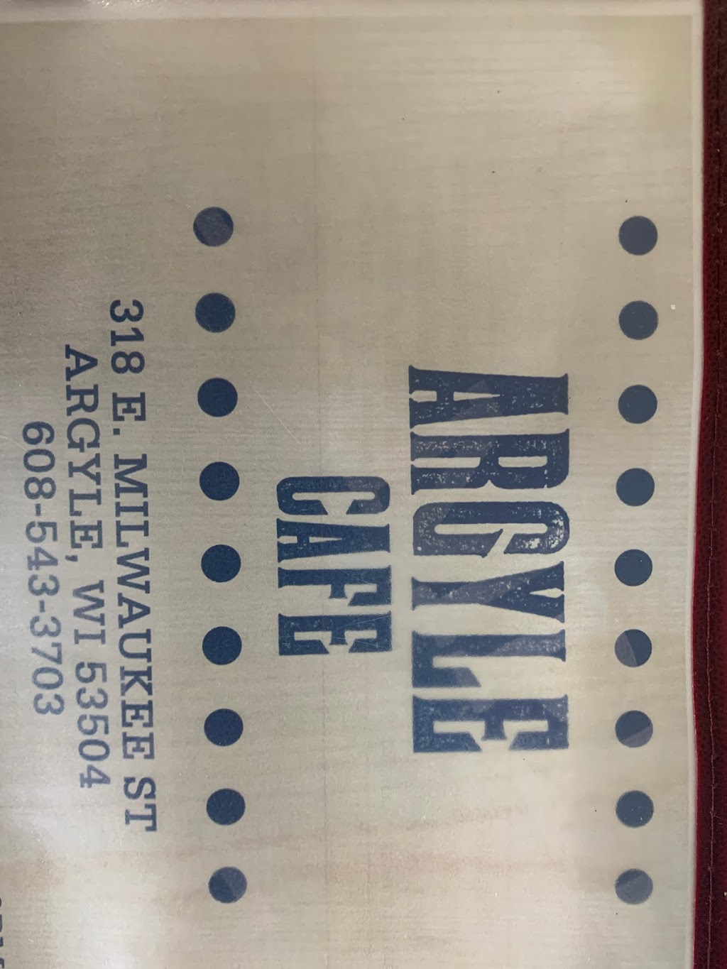 Argyle Cafe | 318 E Milwaukee St, Argyle, WI 53504, USA | Phone: (608) 543-3703