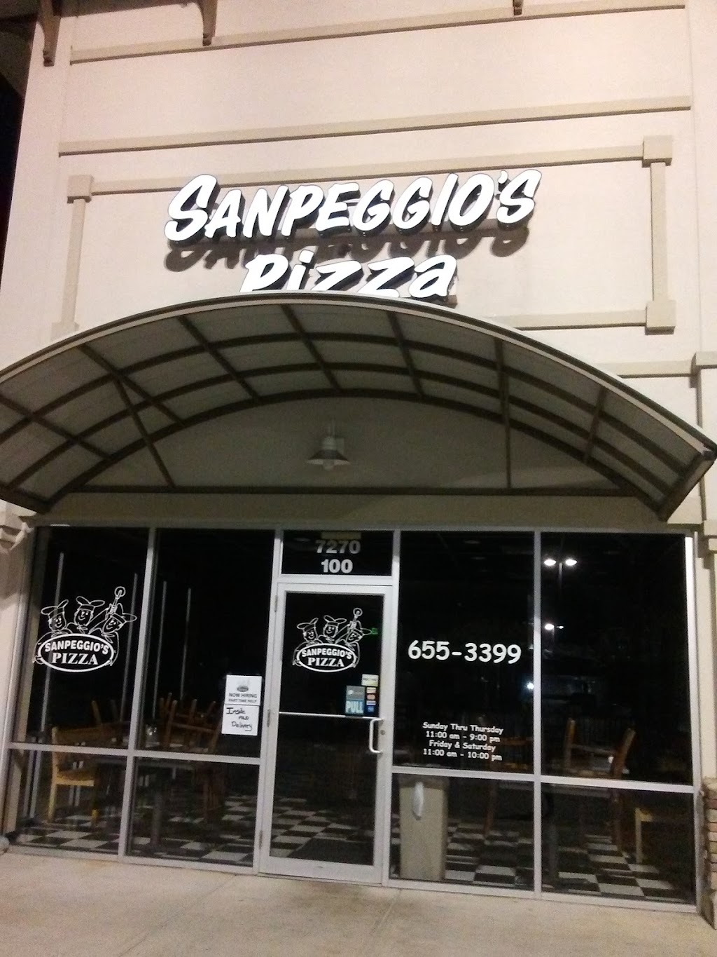 Sanpeggios Pizza | 7270 Gadsden Hwy # 100, Trussville, AL 35173 | Phone: (205) 655-3399