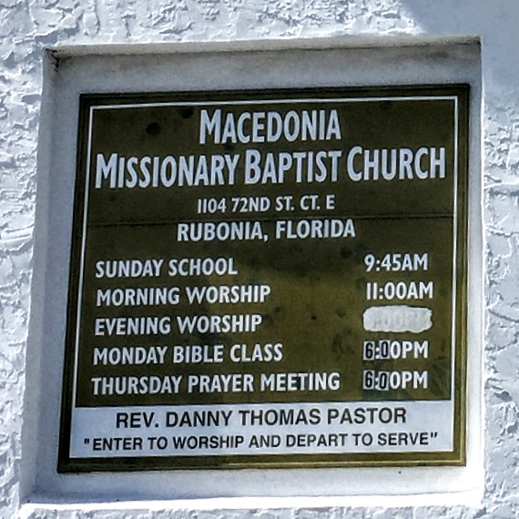 Macedonia MBC | 1026 72nd St Ct E, Palmetto, FL 34221 | Phone: (941) 722-0530