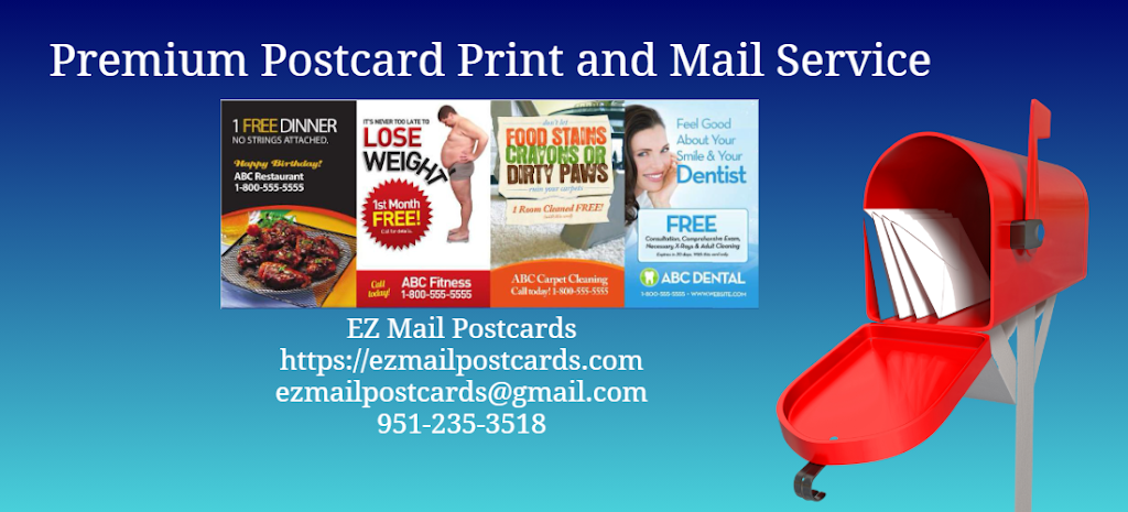 EZ Mail Postcards | 5005 La Mart Dr #100 B9, Riverside, CA 92507, USA | Phone: (951) 432-5300