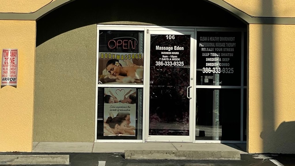 Massage Eden | 1025 N Nova Rd suite 106, Daytona Beach, FL 32117, USA | Phone: (386) 333-9325