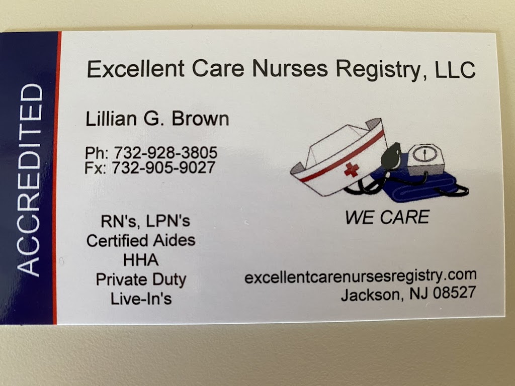 Excellent Care Nurses Registry | 4 Pointe Cir, Jackson Township, NJ 08527, USA | Phone: (732) 928-3805