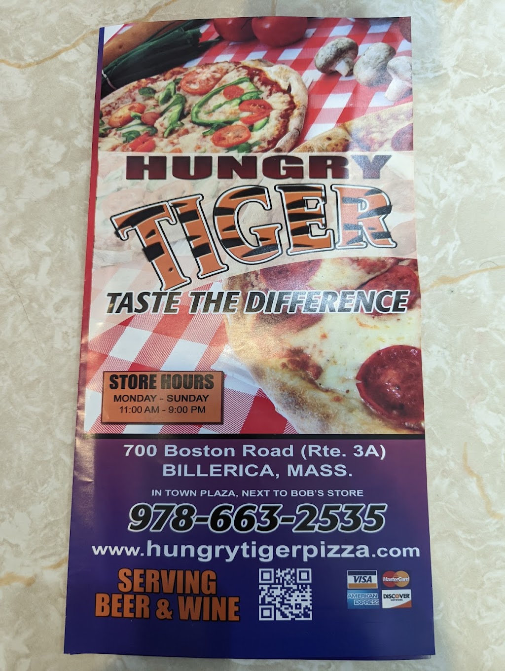 Hungry Tiger Pizza | 700 Boston Rd # 18, Billerica, MA 01821, USA | Phone: (978) 663-2535