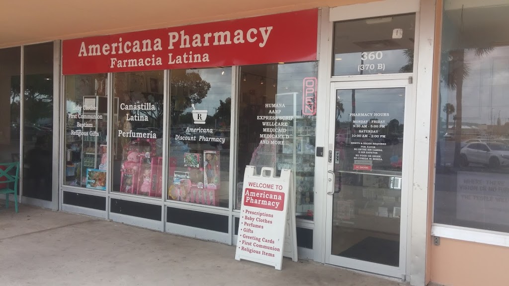 Americana Discount Pharmacy | 370 S State Rd 7 b, Hollywood, FL 33023, USA | Phone: (954) 981-6661